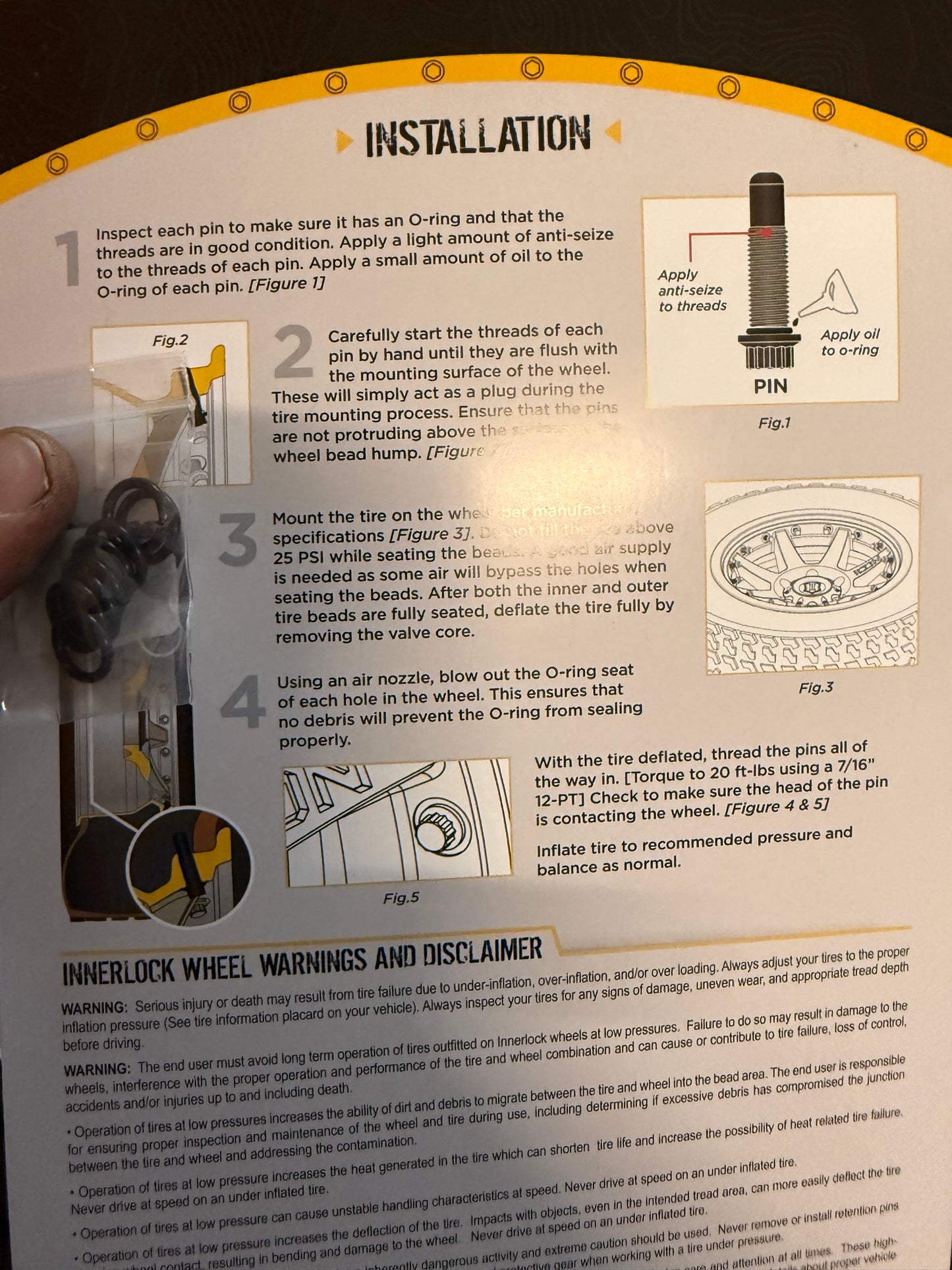 Icon innerlock seal kits