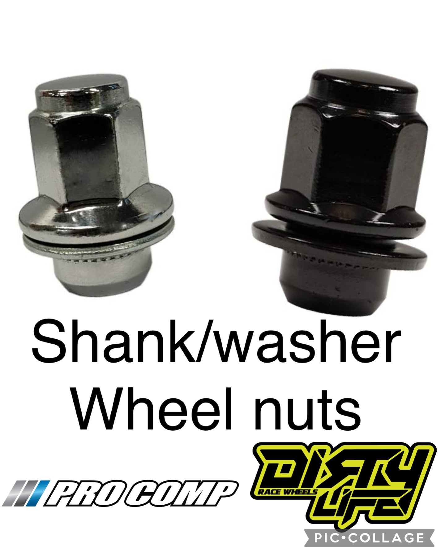 Shank/washer wheel nuts kits